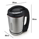 EUROCHEF Soup Maker Blender Smoothie Compact Hot Cold Stainless Steel Mixer - RnR Galore