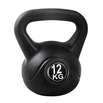 Everfit 12kg Kettlebell Set Weight Lifting Bench Dumbbells Kettle Bell Gym Home - RnR Galore