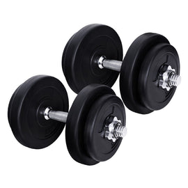 Everfit 20kg Dumbbell Set Weight Plates Dumbbells Lifting Bench - RnR Galore