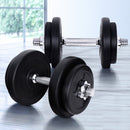 Everfit 20kg Dumbbell Set Weight Plates Dumbbells Lifting Bench - RnR Galore