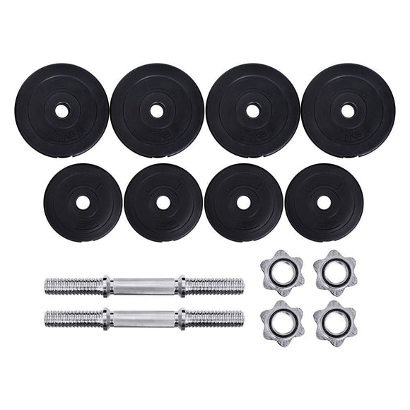 Everfit 20kg Dumbbell Set Weight Plates Dumbbells Lifting Bench - RnR Galore