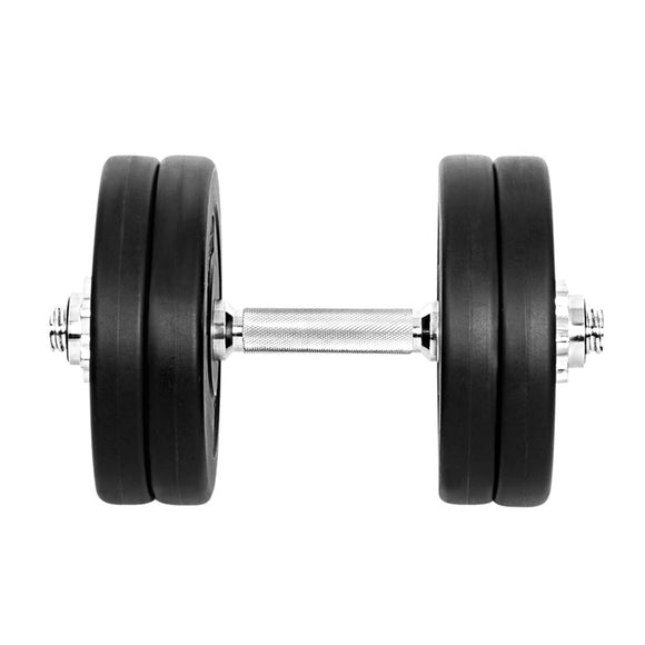 Everfit 25kg Dumbbell Set Weight Plates Dumbbells Lifting Bench - RnR Galore
