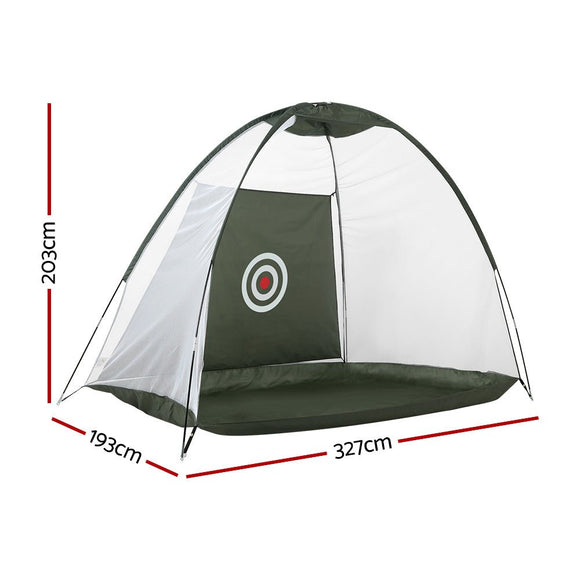 Everfit 3M Golf Practice Net Portable Training Aid Driving Target Tent Green - RnR Galore