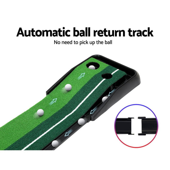 Everfit 3M Golf Putting Practice Mat Auto Return Putter Indoor Outdoor Training - RnR Galore
