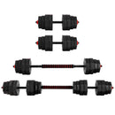 Everfit 40kg Dumbbells Barbell Set Adjustable Dumbbell Weight Lifting - RnR Galore