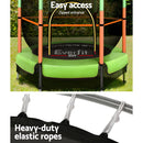 Everfit 4.5FT Trampoline for Kids Trampoline w/ Enclosure Safety Net Rebounder Gift Green - RnR Galore
