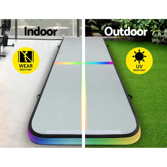 Everfit 4M Air Track Gymnastics Tumbling Exercise Mat Inflatable Mats + Pump - RnR Galore