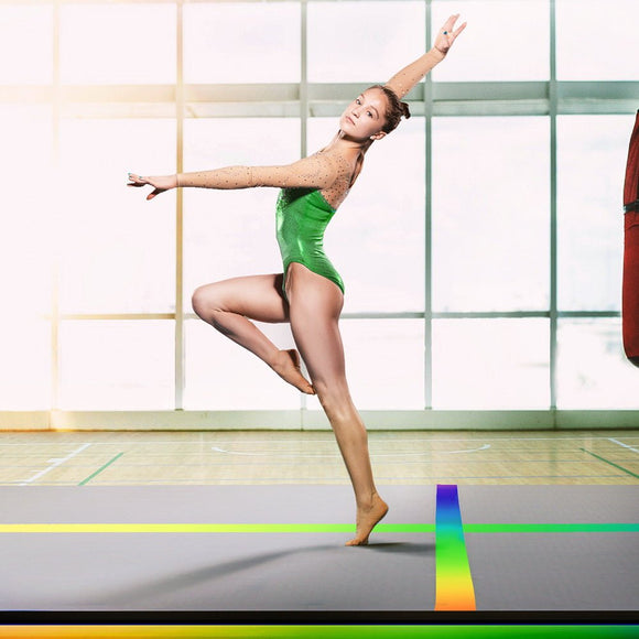 Everfit 5M Air Track Gymnastics Tumbling Exercise Mat W/ Pump Inflatable Colour - RnR Galore