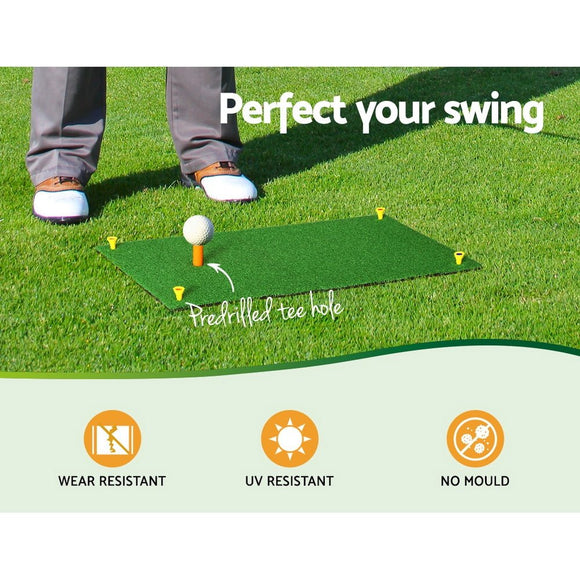 Everfit Golf Hitting Practice Mat Portable Driving�Range�Training Aid 60x30cm - RnR Galore