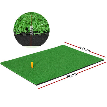 Everfit Golf Hitting Practice Mat Portable Driving�Range�Training Aid 80x60cm - RnR Galore