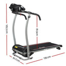 Everfit Treadmill Electric Home Gym Fitness Exercise Machine Foldable 360mm - RnR Galore