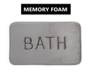 Extra Thick Memory Foam & Super Comfort Bath Rug Mat for Bathroom (60 x 40 cm, Grey) - RnR Galore