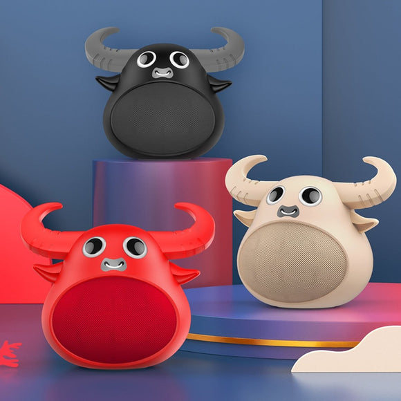 Fitsmart Bluetooth Animal Face Speaker Portable Wireless Stereo Sound - Black - RnR Galore