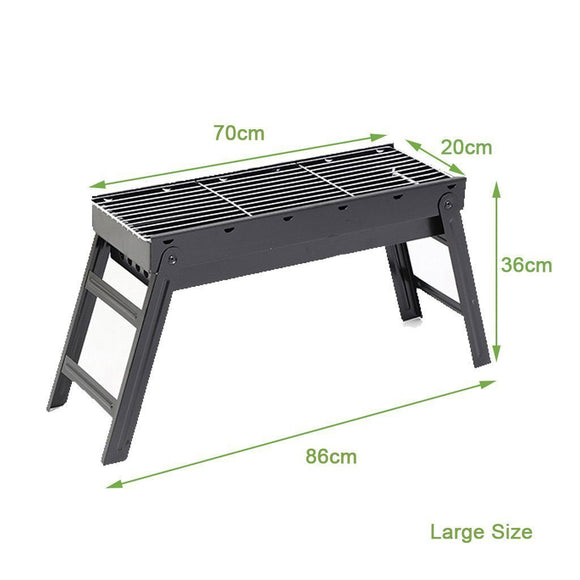 Foldable Portable BBQ Charcoal Grill Barbecue Camping Hibachi Picnic small - RnR Galore