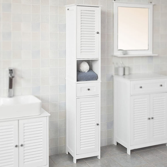 Freestanding Tall Bathroom Cabinet 170x32x30 cm - RnR Galore