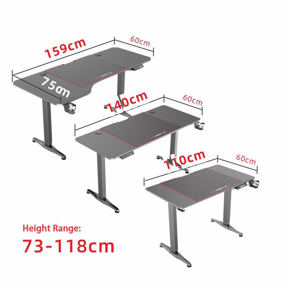 Gaming Standing Desk Home Office Lift Electric Height Adjustable Sit To Stand Motorized Standing Desk 1160 - RnR Galore