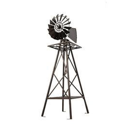 Garden Windmill 160cm Metal Ornaments Outdoor Decor Ornamental Wind Mill - RnR Galore