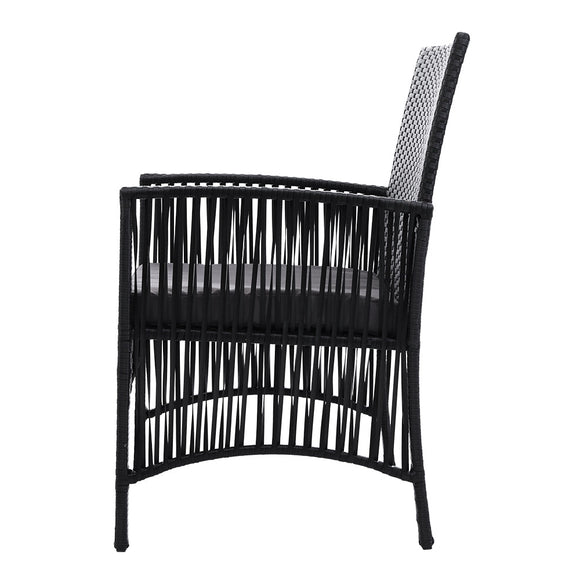 Gardeon 2PC Outdoor Dining Chairs Patio Furniture Wicker Lounge Chair Garden - RnR Galore