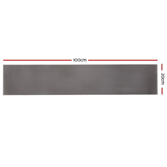 Gardeon Gutter Guard Aluminium Mesh 60M 100x20cm Black - RnR Galore