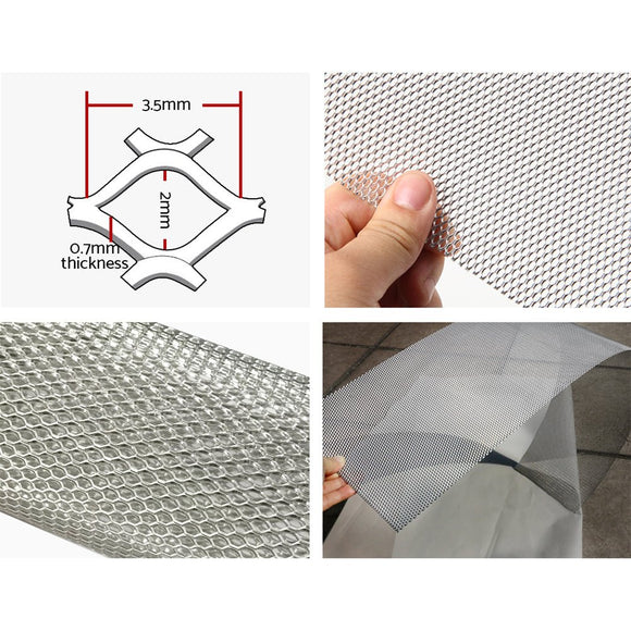 Gardeon Gutter Guard Aluminium Mesh 60M 100x20cm Silver - RnR Galore