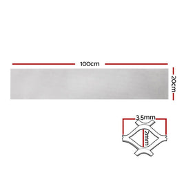 Gardeon Gutter Guard Aluminium Mesh 60M 100x20cm Silver - RnR Galore