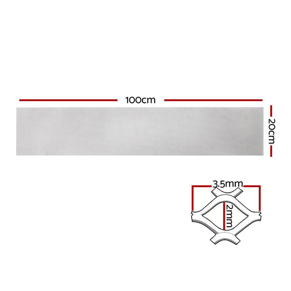 Gardeon Gutter Guard Aluminium Mesh 60M 100x20cm Silver - RnR Galore