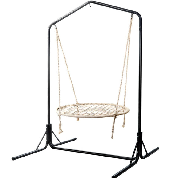 Gardeon Hammock Chair with Stand Nest Web Outdoor Swing 100cm - RnR Galore