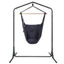 Gardeon Outdoor Hammock Chair with Stand Swing Hanging Hammock with Pillow Grey - RnR Galore