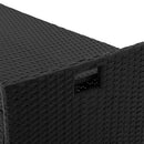 Gardeon Outdoor Storage Bench Box Wicker Garden Sheds Tools Cushion Patio Furniture Black - RnR Galore