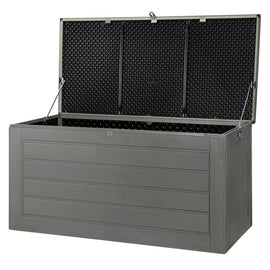 Gardeon Outdoor Storage Box 680L Container Lockable Garden Bench Tool Shed Black - RnR Galore