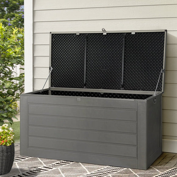 Container Store Outdoor Storage Gardeon Outdoor Storage Box 680L Container Lockable Garden Bench Tool ...