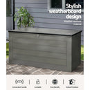 Gardeon Outdoor Storage Box 680L Container Lockable Garden Bench Tool Shed Black - RnR Galore