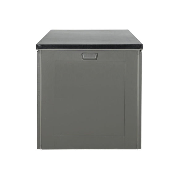 Gardeon Outdoor Storage Box 680L Container Lockable Garden Bench Tool Shed Black - RnR Galore