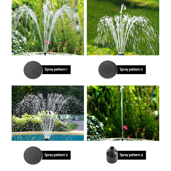 Gardeon Solar Pond Pump Submersible Water Fountain with Battery LED Lights 4.4FT - RnR Galore