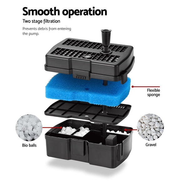 Gardeon Solar Pond Pump Water Fountain Filter Box Submersible Outdoor Pool 6.6FT - RnR Galore