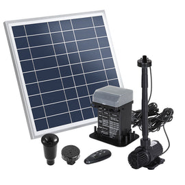Gardeon Solar Pond Pump with Battery Kit LED Lights 9.8FT - RnR Galore