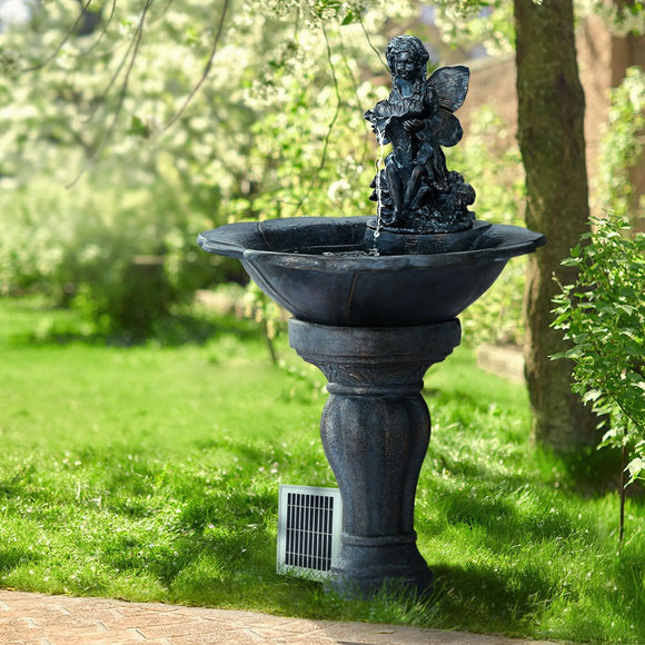 Gardeon Solar Water Feature with LED Lights Angel 94cm - RnR Galore