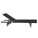 Gardeon Sun Lounge Outdoor Lounger Steel Beach Chair Patio Furniture Black - RnR Galore