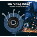 Giantz 100 PCS Zirconia Sanding Flap Disc 5’’ 125mm 80Grit Angle Grinding Wheel - RnR Galore