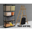 Giantz 1.8M Garage Shelving Warehouse Rack Pallet Racking Storage Shelve Black - RnR Galore