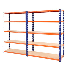 Giantz 2.4Mx1.8M Garage Shelving Warehouse Rack Pallet Racking Storage Blue - RnR Galore
