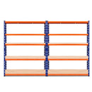 Giantz 2.4Mx1.8M Garage Shelving Warehouse Rack Pallet Racking Storage Blue - RnR Galore