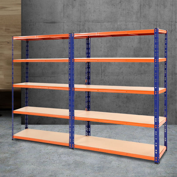 Giantz 2.4Mx1.8M Garage Shelving Warehouse Rack Pallet Racking Storage Blue - RnR Galore