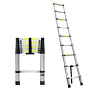 Giantz 2.6M Telescopic Ladder Aluminium Extension Extendable Steps Adjustable Height - RnR Galore