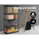 Giantz 2x1.8M Garage Shelving Warehouse Rack Pallet Racking Storage Charcoal - RnR Galore