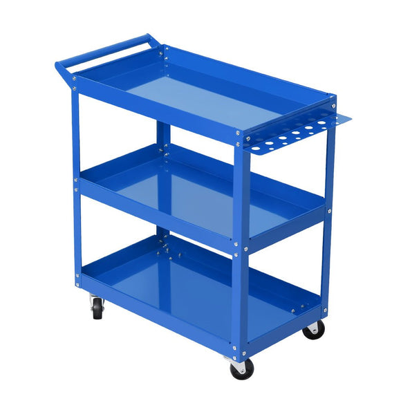 Giantz 3 - Tier Tool Cart Trolley Workshop Garage Storage Organizer Blue - RnR Galore