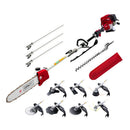 Giantz 40CC Pole Chainsaw Hedge Trimmer Brush Cutter Whipper Saw 4 - Stroke 9 - in - 1 - RnR Galore