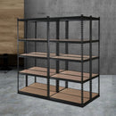 Giantz 4x1.5M Garage Shelving Warehouse Rack Pallet Racking Storage Shelve Black - RnR Galore