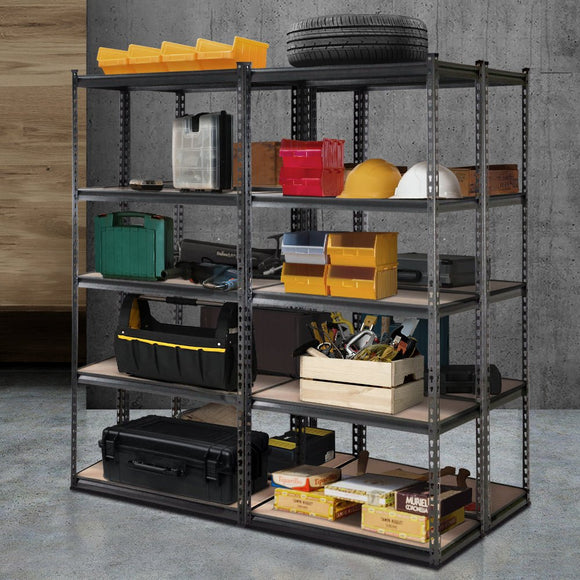 Giantz 4x1.8M Garage Shelving Warehouse Rack Pallet Racking Storage Charcoal - RnR Galore