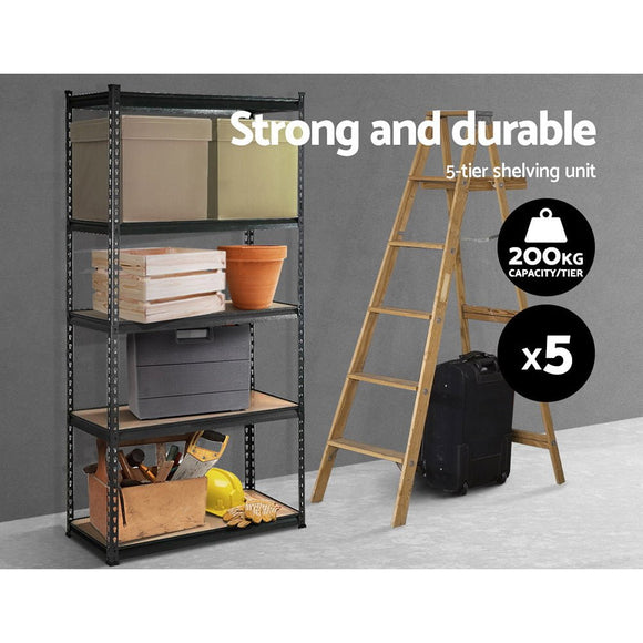 Giantz 5x1.8M Garage Shelving Warehouse Rack Pallet Racking Storage Charcoal - RnR Galore